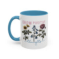 Grow Positive Thoughts Accent Coffee Mug
